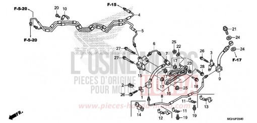 FLEXIBLE DE FREIN VFR1200XJ de 2018